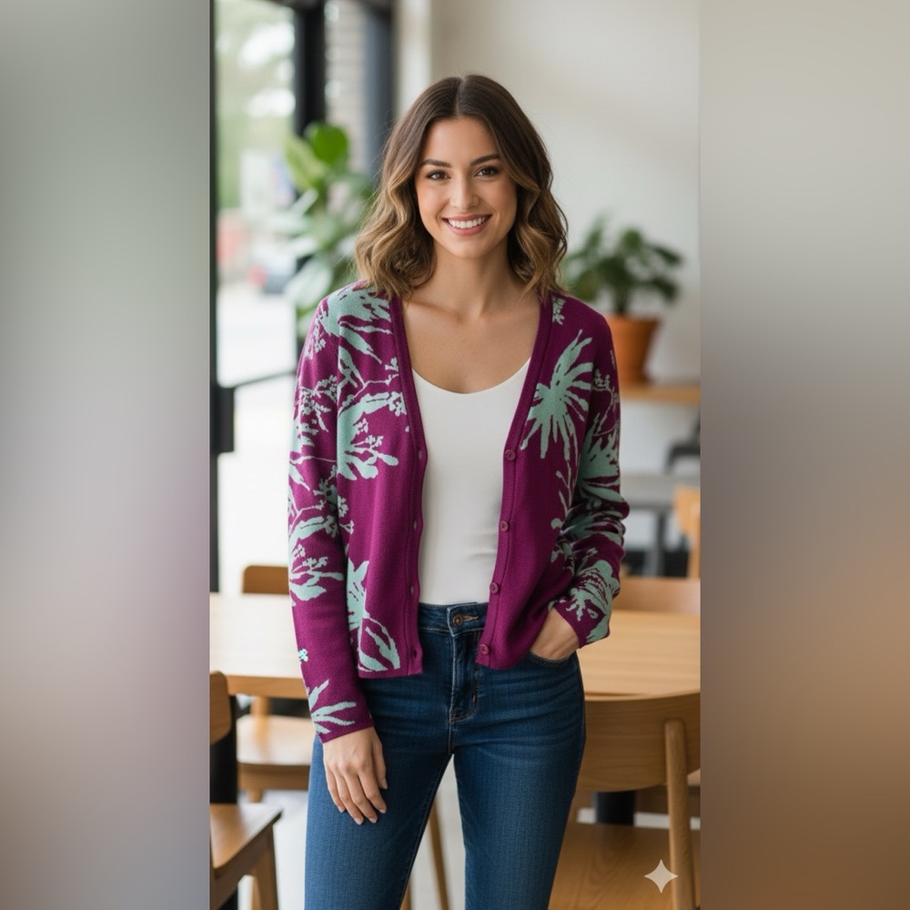 Future Collective with Gabriella Karefa Johnson Cropped cardigan size medium